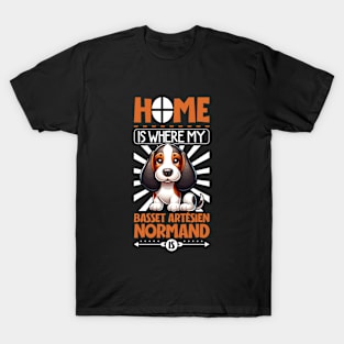 Home is with my Norman Artesian Basset T-Shirt